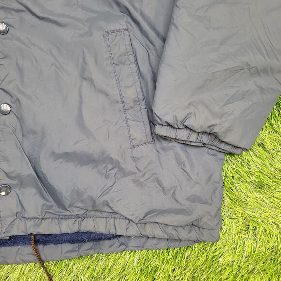 Vintage Kentucky Coach Jacket Large 25x29 Blue Sherpa-Lined - Picture 10 of 12